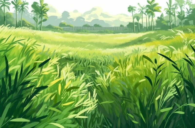 绿色田野小草青青风景插画,插画/手绘图,插画/手绘图库,插画/手绘图下载,插画/手绘